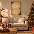 Vintage Christmas Sheet Music Wall Art