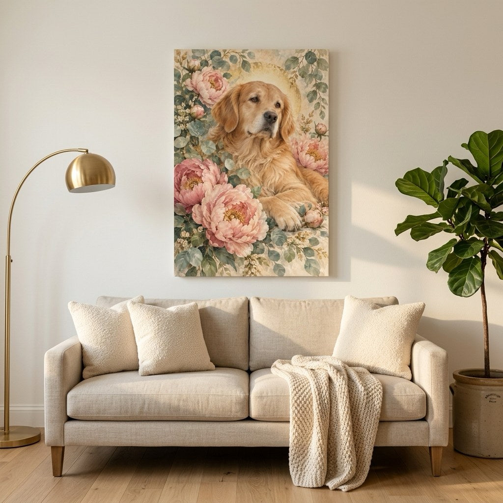 Guardian's Garden Christian Dog Wall Art