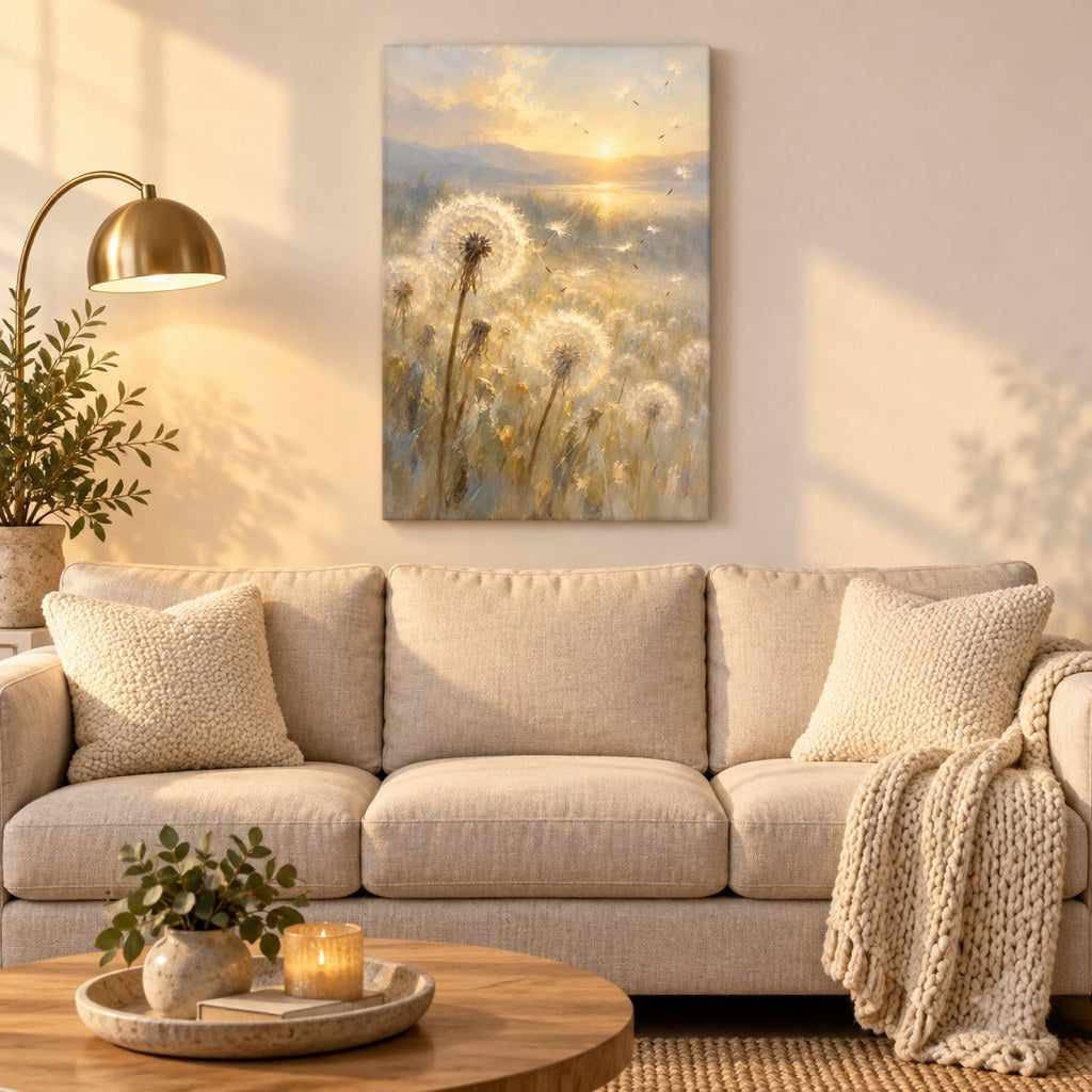 Dandelion Light Wall Art