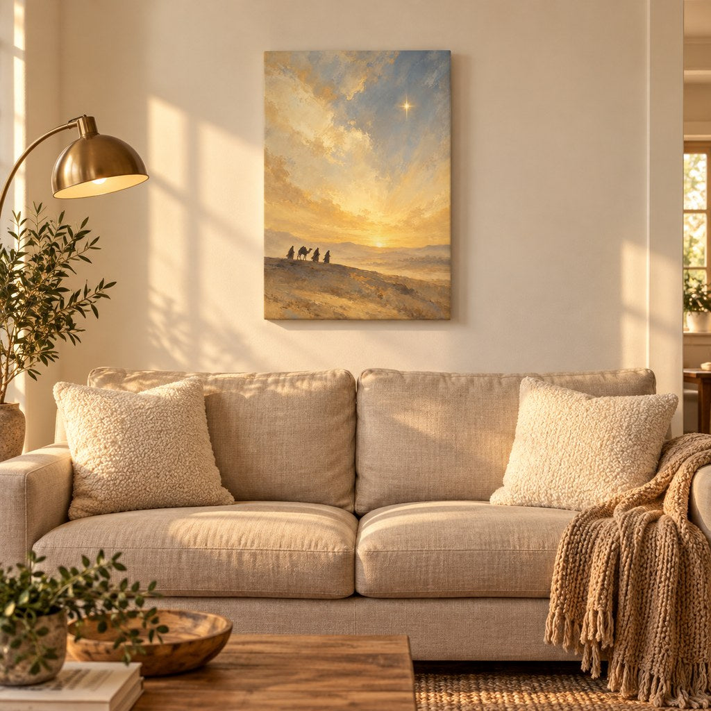 Three Wise Men and the Star Christmas Wall Art