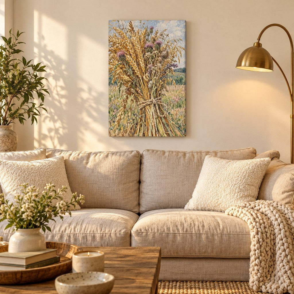 Wheat and Thistle Harvest Wall Art