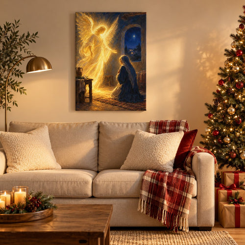 Angel Annunciation Christmas Wall Art