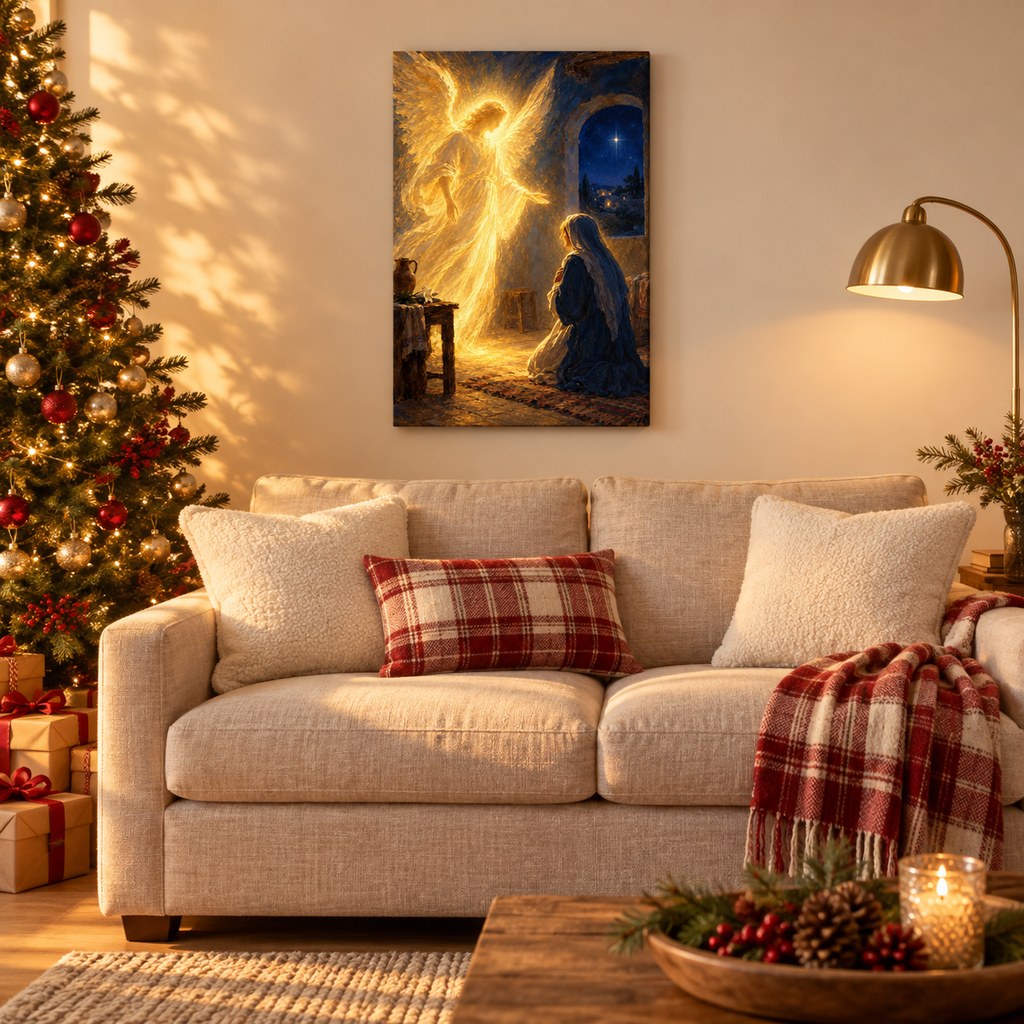 Angel Annunciation Christmas Wall Art