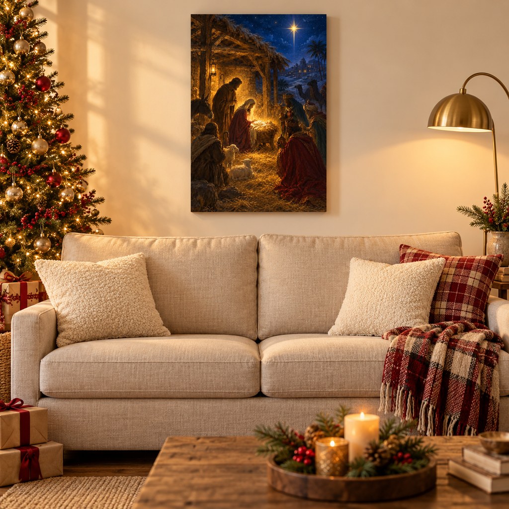 Nativity Manger Christmas Wall Art