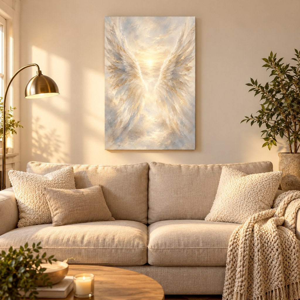 Angel Wings Christian Wall Art