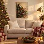 Holly and Berries Christmas Wall Art