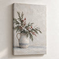 Snowy Cedar and Winterberry Wall Art — gallery-wrapped canvas print