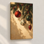 Christmas Ornaments Wall Art — gallery-wrapped canvas print