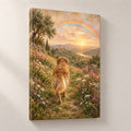 Rainbow Bridge Dog Memorial Wall Art — gallery-wrapped canvas print