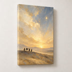 Three Wise Men and the Star Christmas Wall Art — gallery-wrapped canvas print