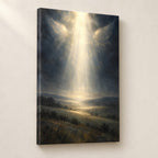 Light Over the Field Christmas Wall Art — gallery-wrapped canvas print