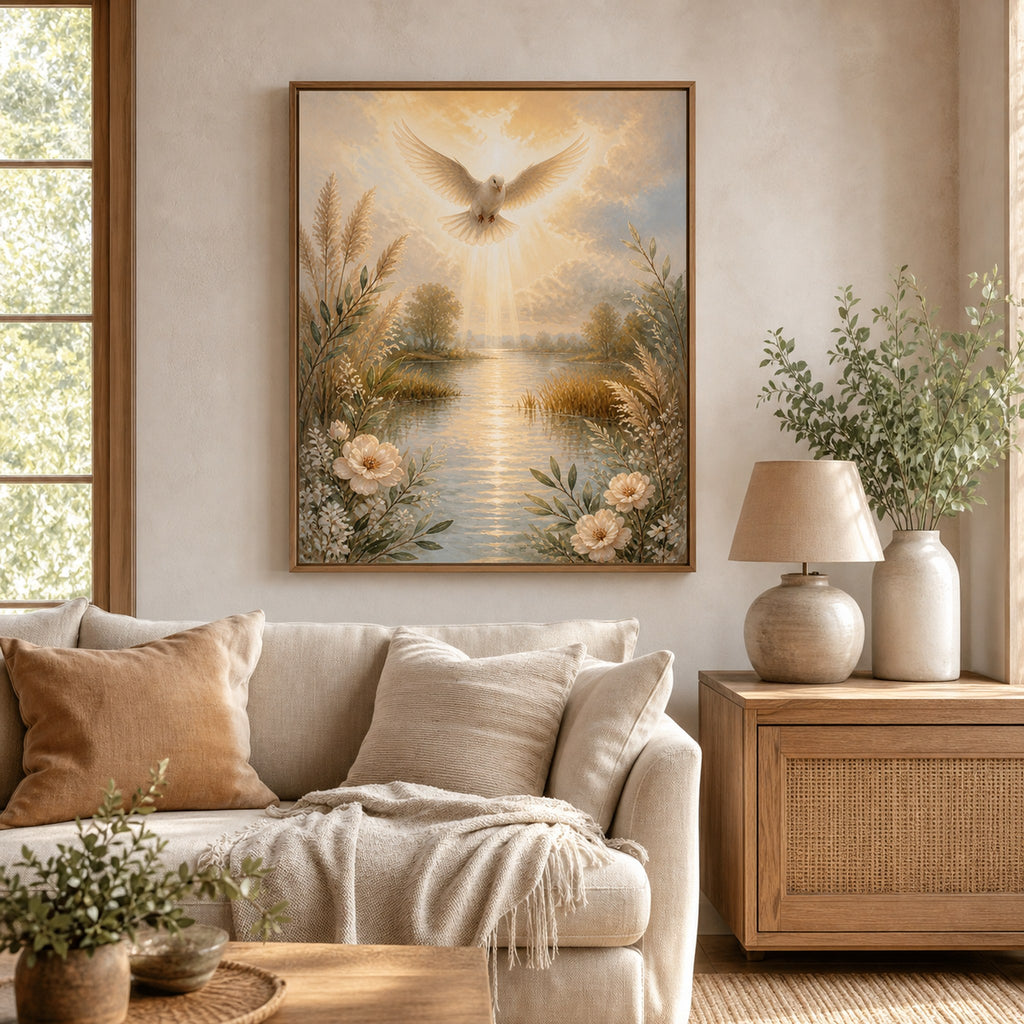 Spirit and Peace Dove Christian Wall Art