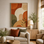 Terracotta Arches Boho Abstract Wall Art