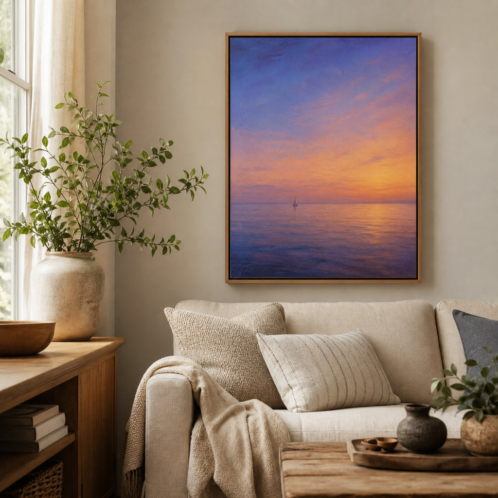Coastal Sunset Ocean Wall Art