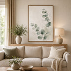 Minimalist Eucalyptus Wall Art