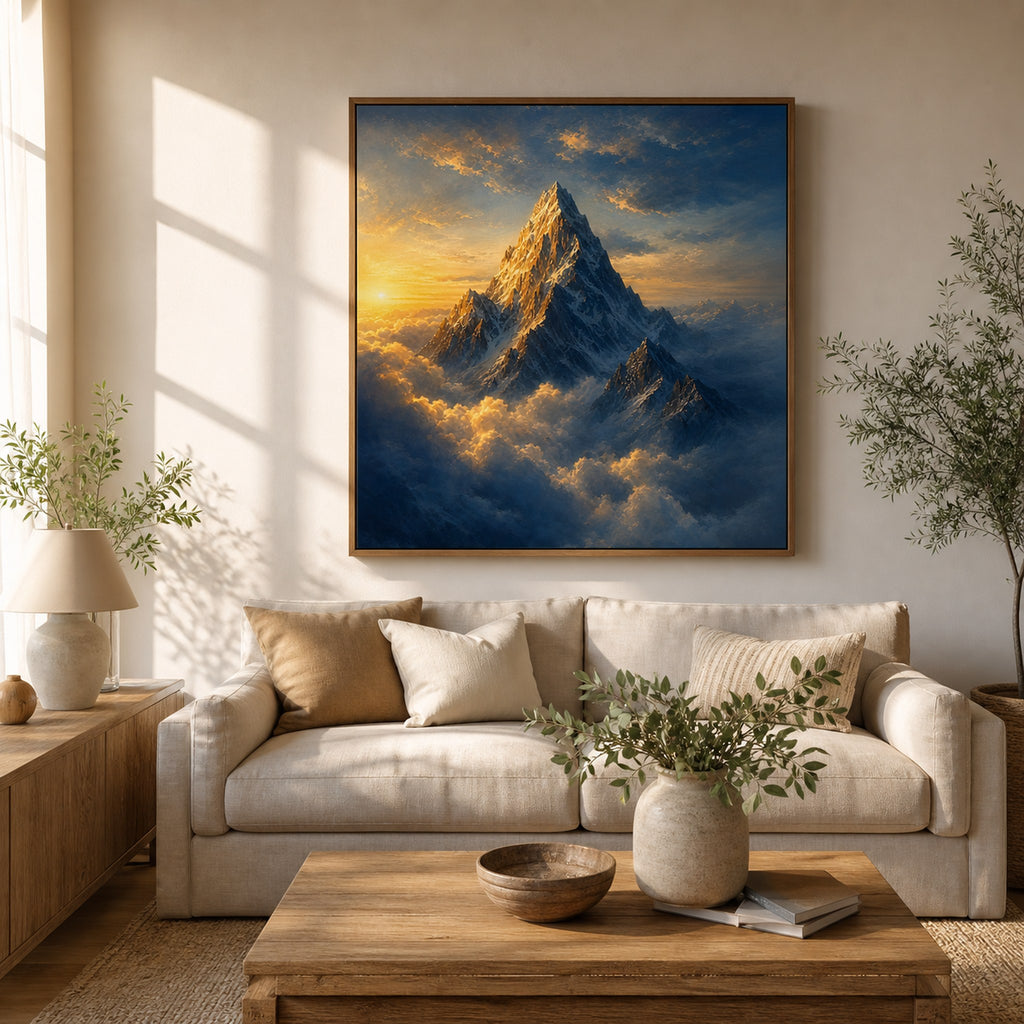 Mountain Peak Above the Clouds Wall Art