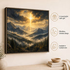 Shepherd's Light Mountain Christian Wall Art