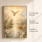 Spirit and Peace Dove Christian Wall Art