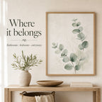 Minimalist Eucalyptus Wall Art