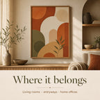 Terracotta Arches Boho Abstract Wall Art