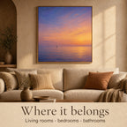 Coastal Sunset Ocean Wall Art