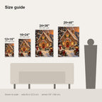 Gingerbread House Christmas Wall Art