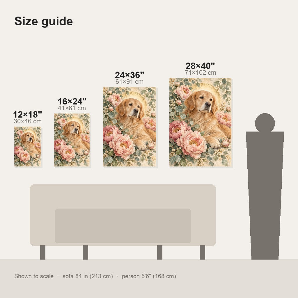 Guardian's Garden Christian Dog Wall Art