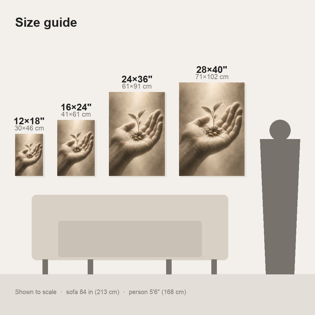 Seed in Hand Christian Wall Art