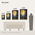 Angel Over the Shepherds Christmas Wall Art