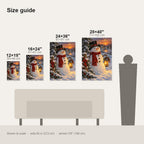 Vintage Snowman Christmas Wall Art