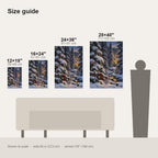 Snowy Pines and Warm Window Christmas Wall Art