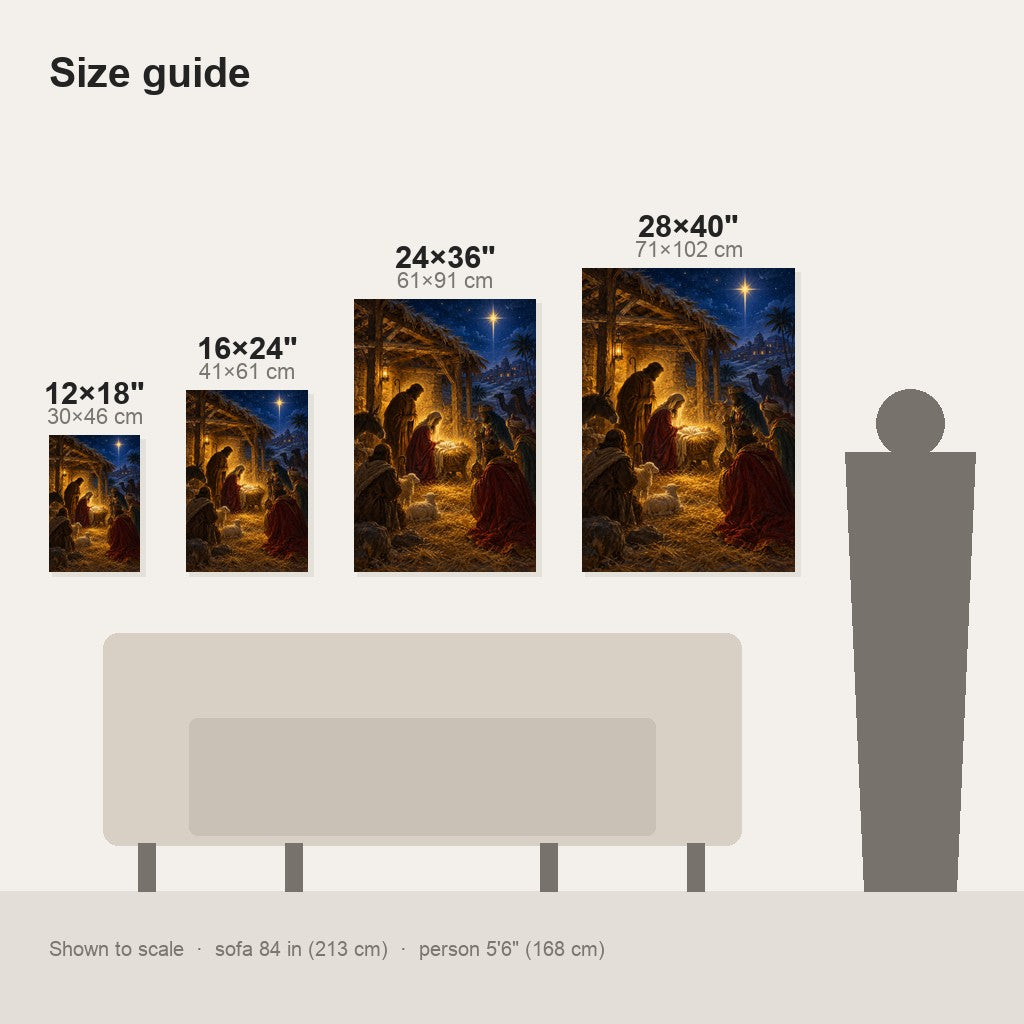 Nativity Manger Christmas Wall Art