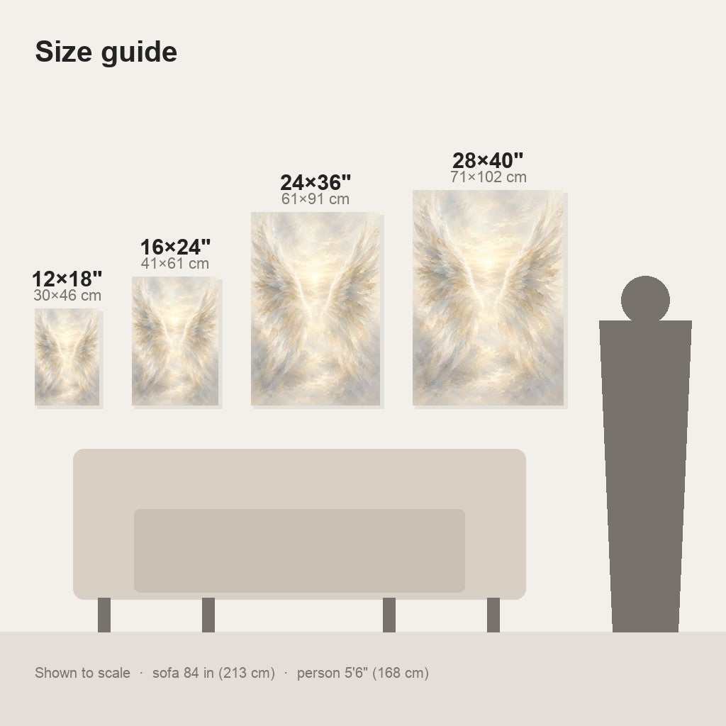 Angel Wings Christian Wall Art