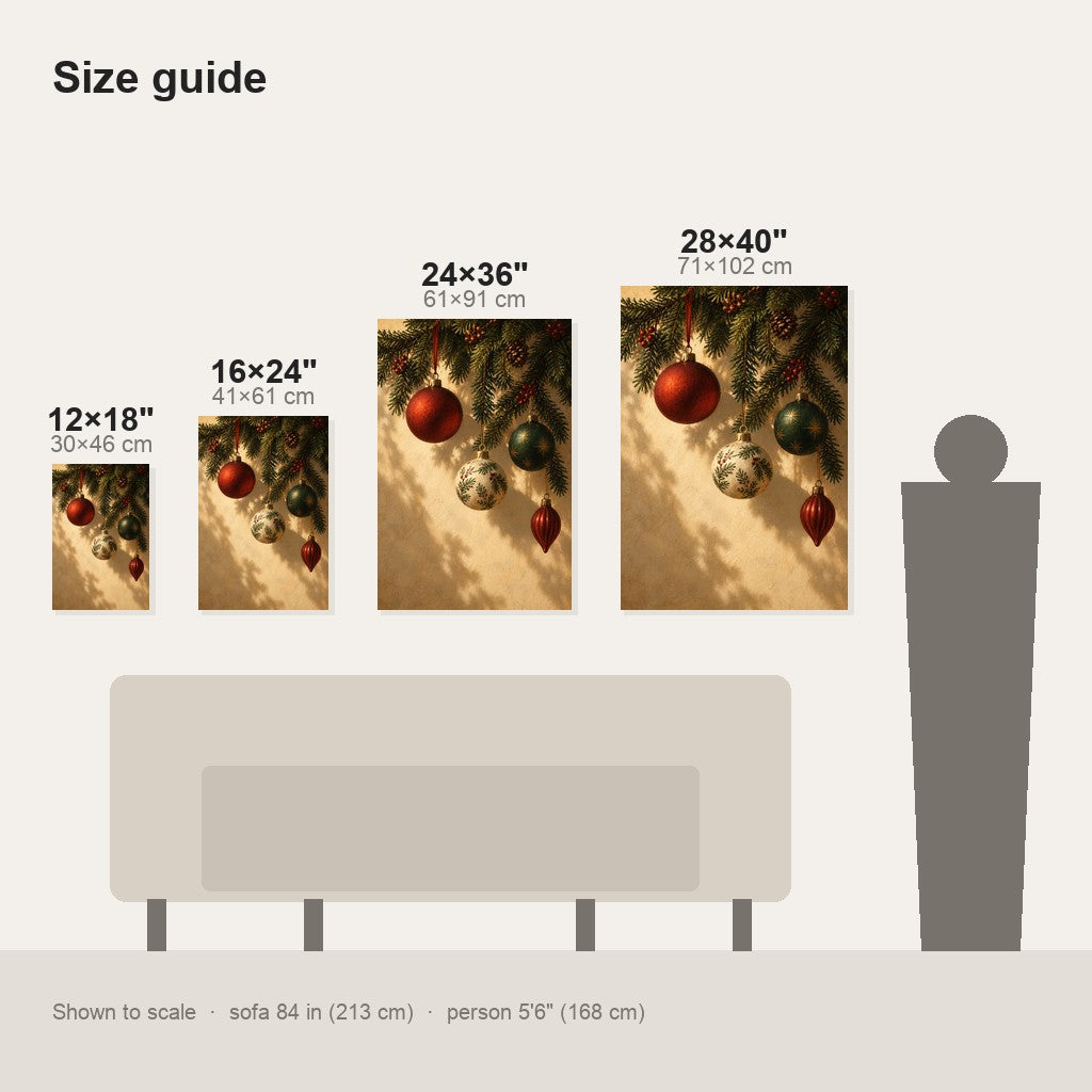 Christmas Ornaments Wall Art