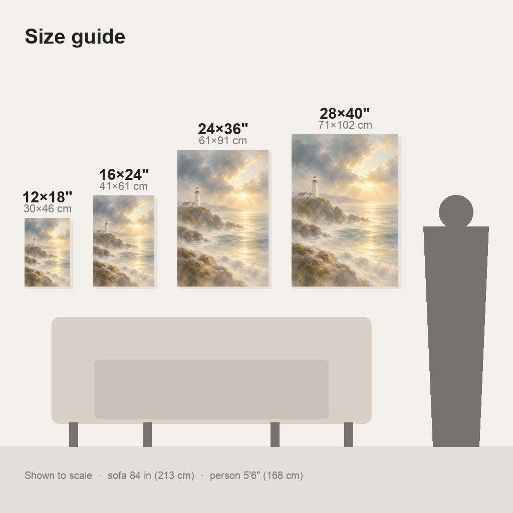 Lighthouse After the Storm Wall Art