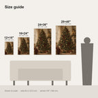 Vintage Christmas Tree Wall Art