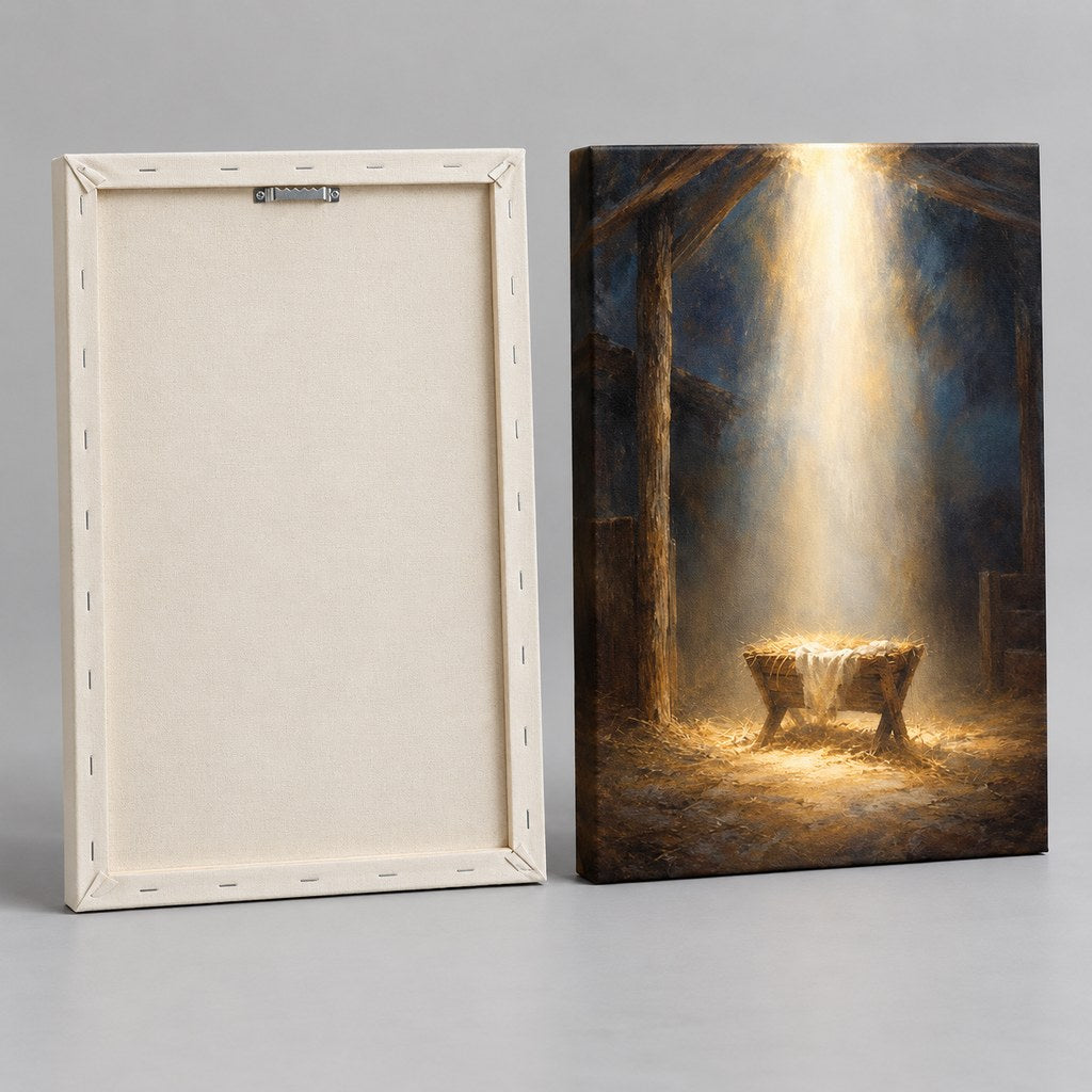 Light Over the Manger Christmas Wall Art