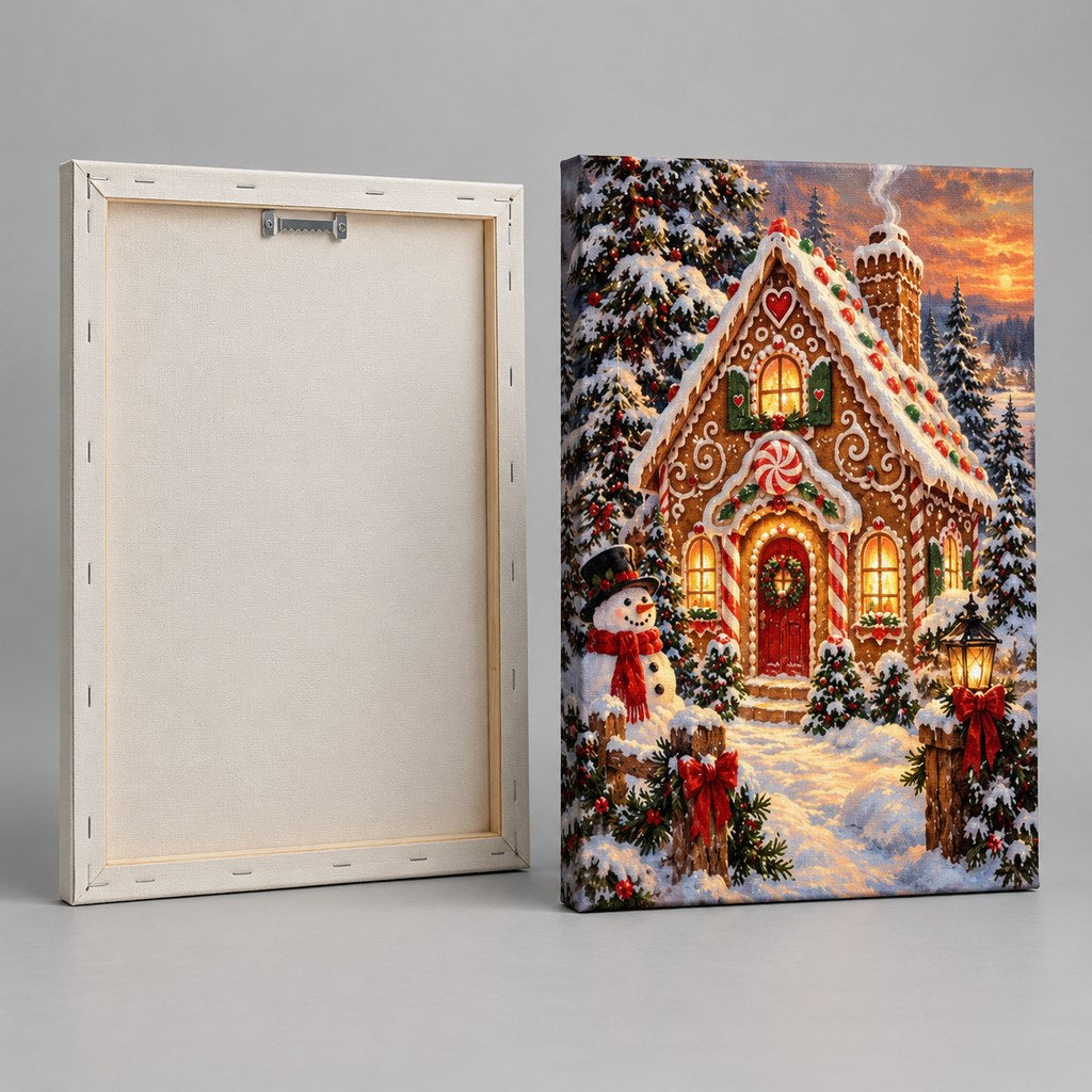 Gingerbread House Christmas Wall Art