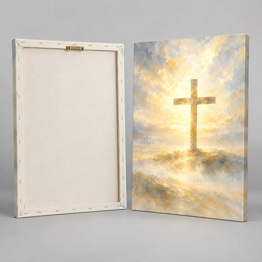 Cross in the Light Christian Wall Art