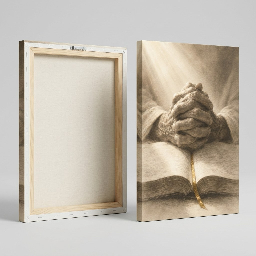 Praying Hands Christian Wall Art