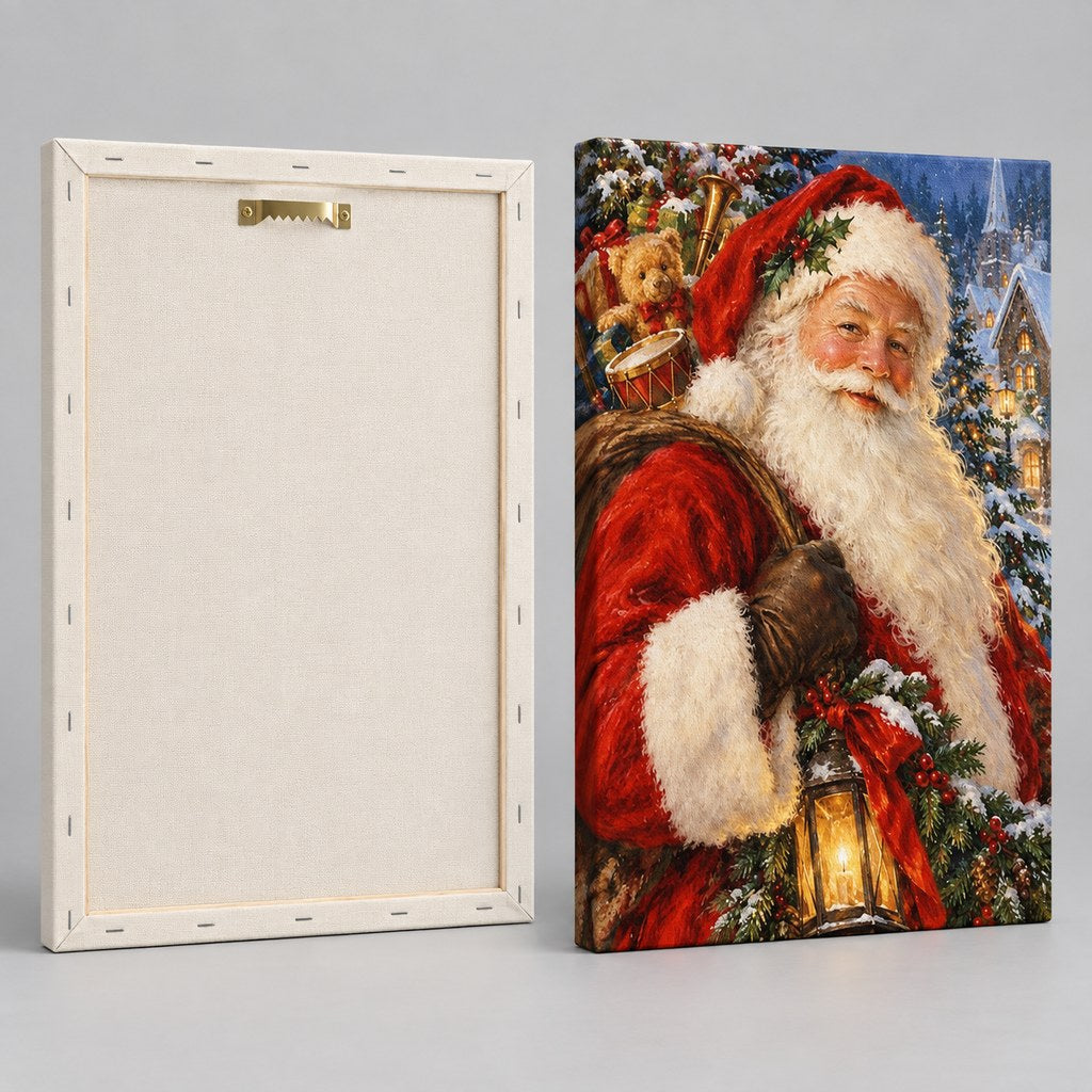 Vintage Santa Claus Christmas Wall Art