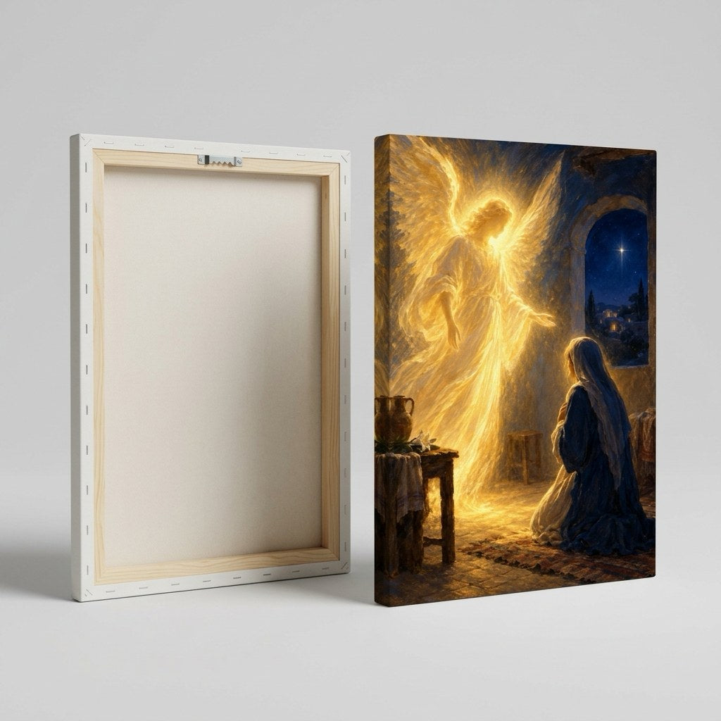 Angel Annunciation Christmas Wall Art