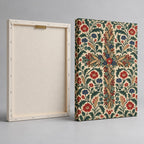 Wildflower Cross Block Print Christian Wall Art