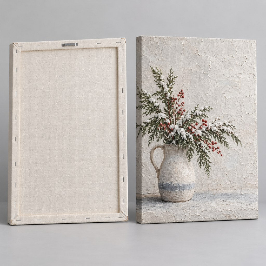 Snowy Cedar and Winterberry Wall Art