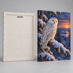 Snowy Owl Winter Christmas Wall Art