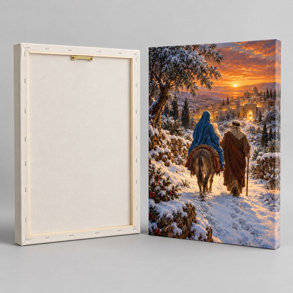 Holy Family Journey Christmas Wall Art