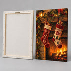 Christmas Stockings by the Fire Wall Art