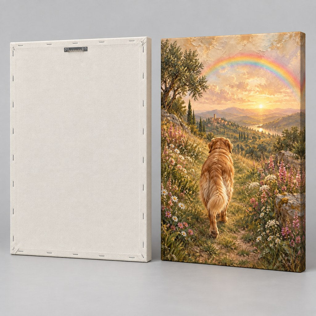 Rainbow Bridge Dog Memorial Wall Art