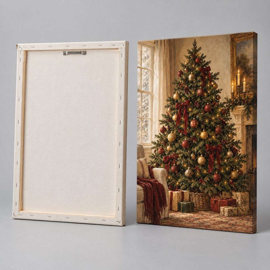 Vintage Christmas Tree Wall Art