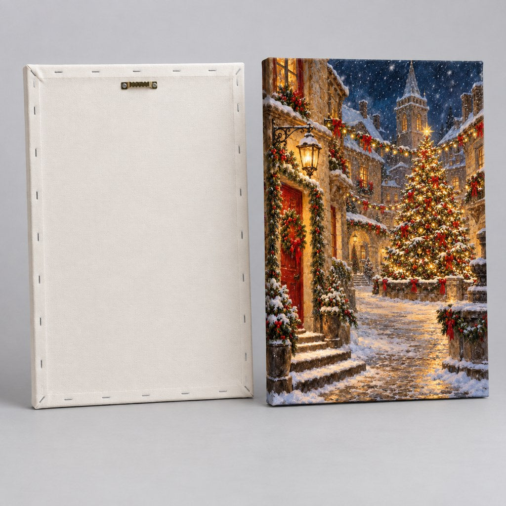 Christmas Village Night Wall Art